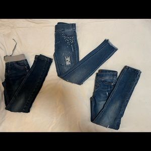 Three (3) pairs or Jegging’s from Justice. Size 8